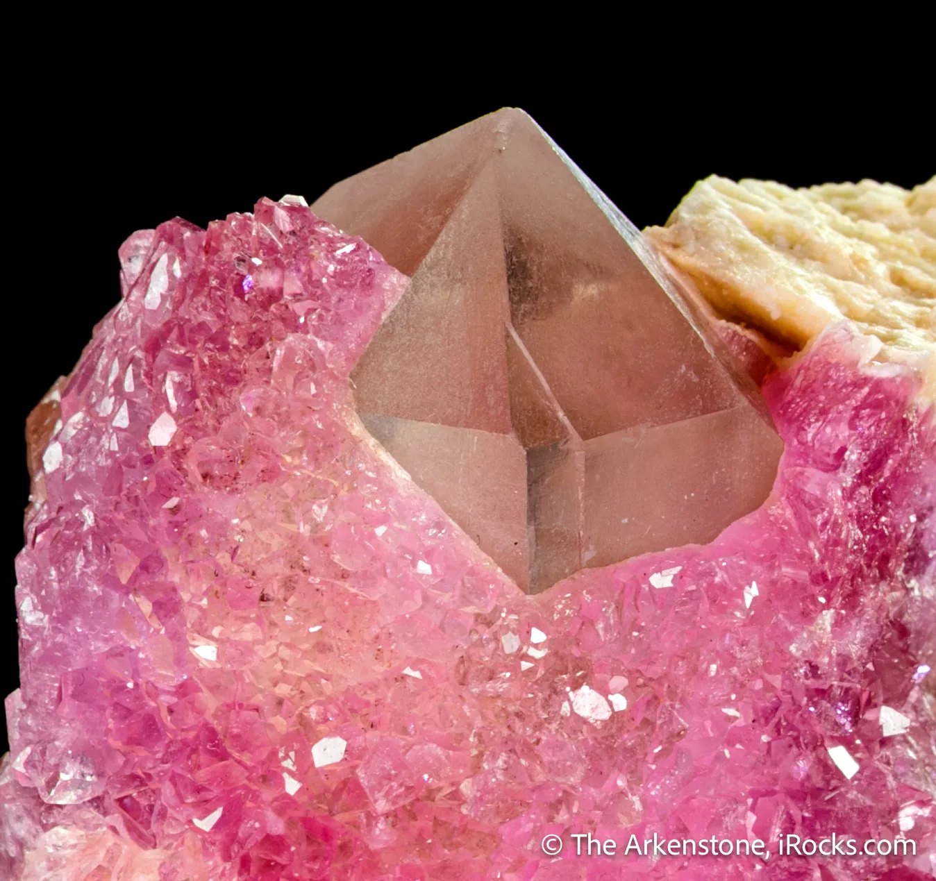 Rose Quartz on Quartz with Muscovite - image 6