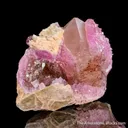 Rose Quartz on Quartz with Muscovite - image 4
