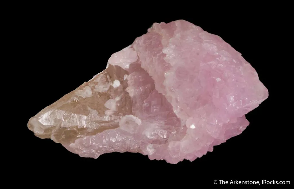 Rose Quartz scepter on Quartz - image 3