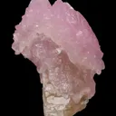 Rose Quartz scepter on Quartz - image 1