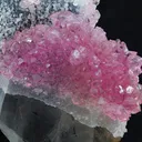 Rose quartz & smoky quartz on elbaite - image 2