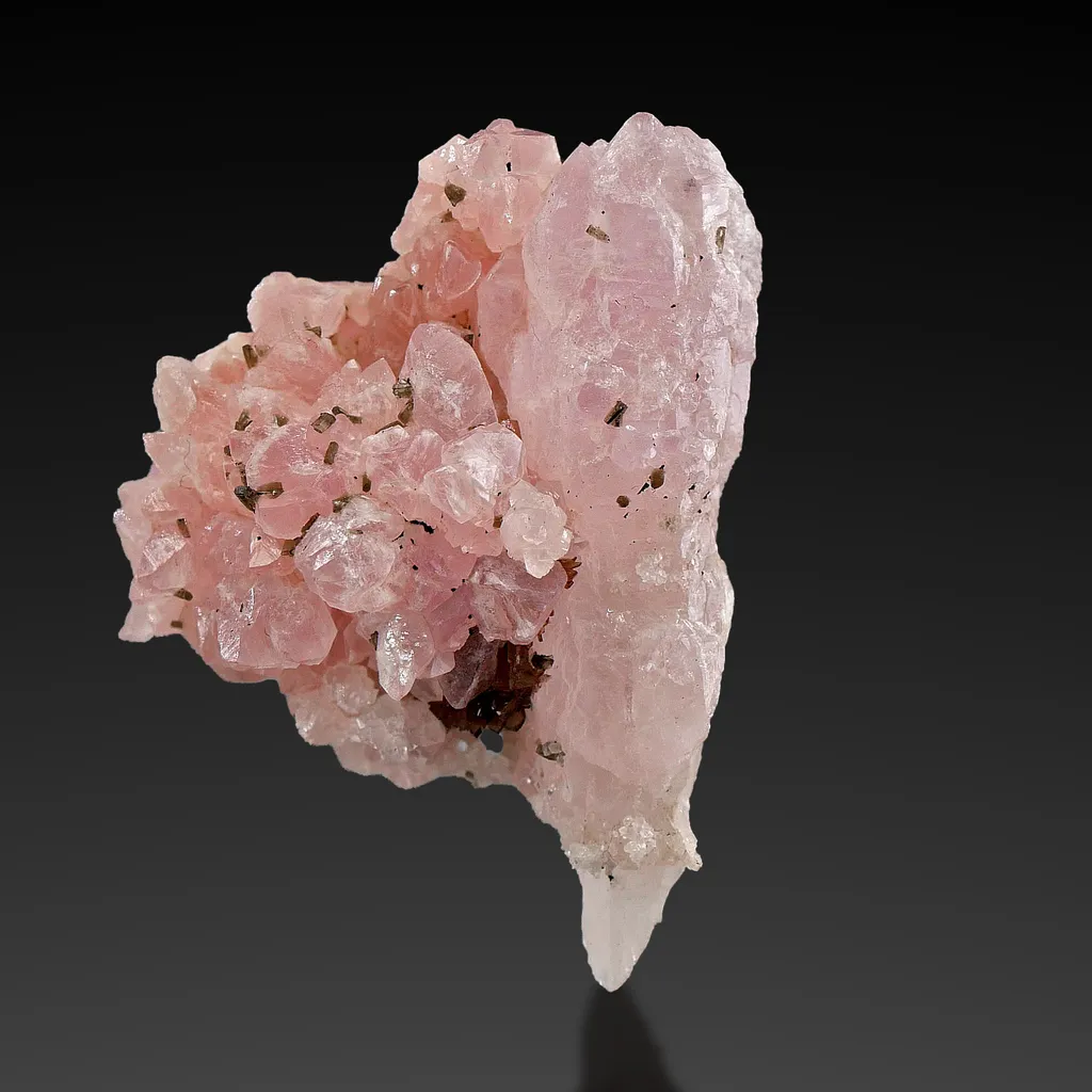 Rose quartz with Eosphorite from Brasil - image 6