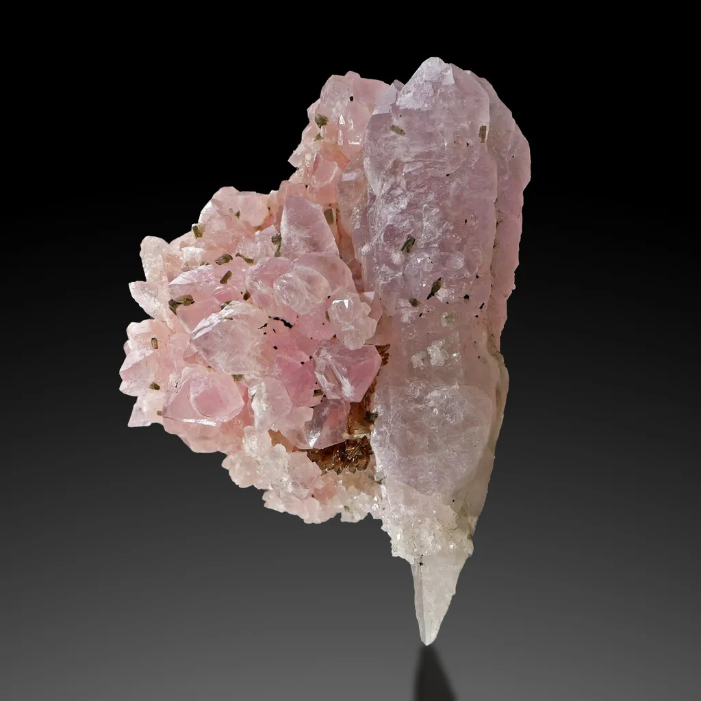 Rose quartz with Eosphorite from Brasil - image 7