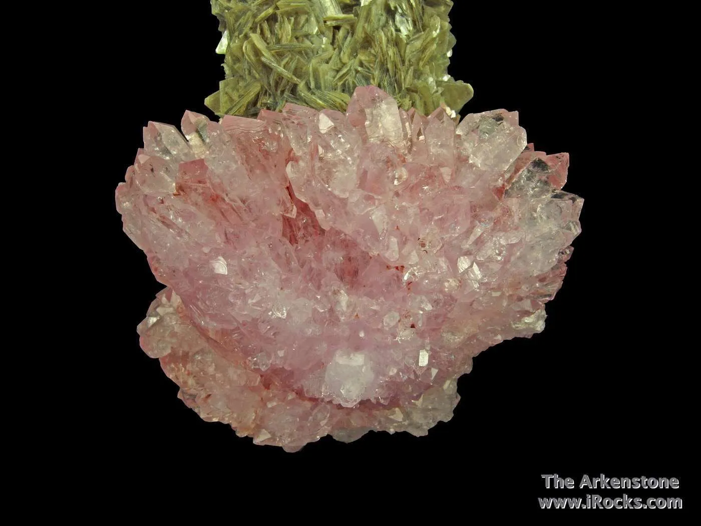 Rose Quartz with Muscovite ps. Tourmaline - image 5