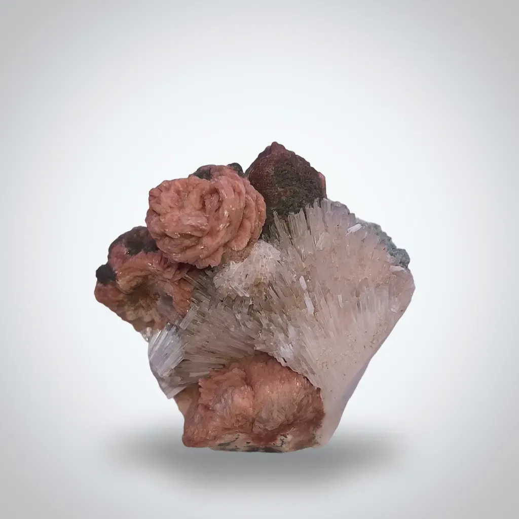 Rose stilbite scolocites