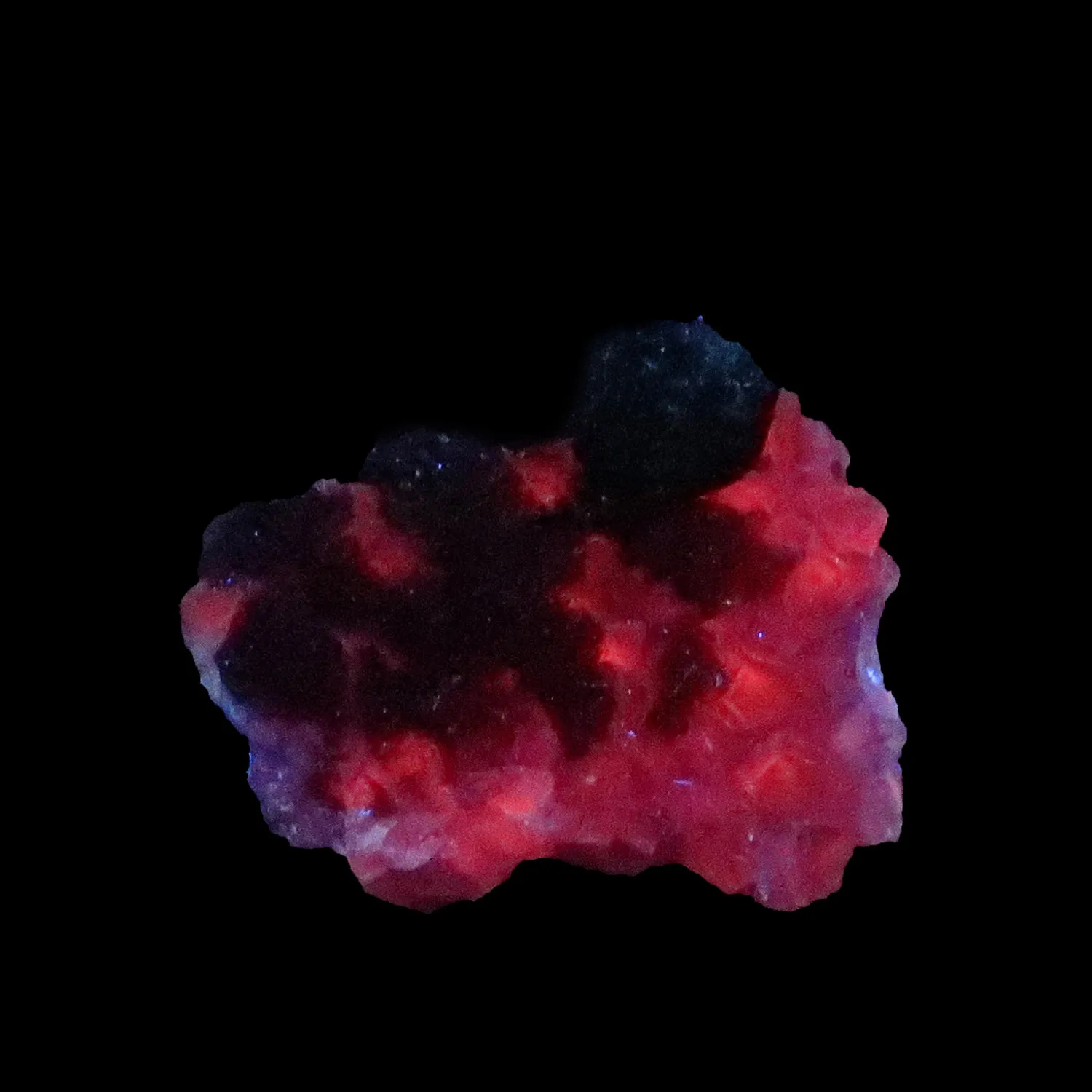 Roselite on Cobaltocalcite - image 2