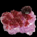 Roselite on Cobaltocalcite - image 1