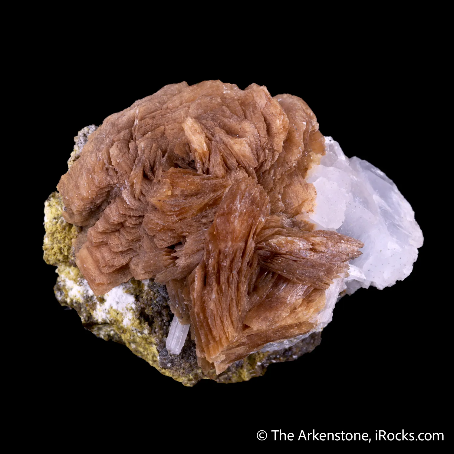 Roweite with Calcite and Olshanskyite - image 3