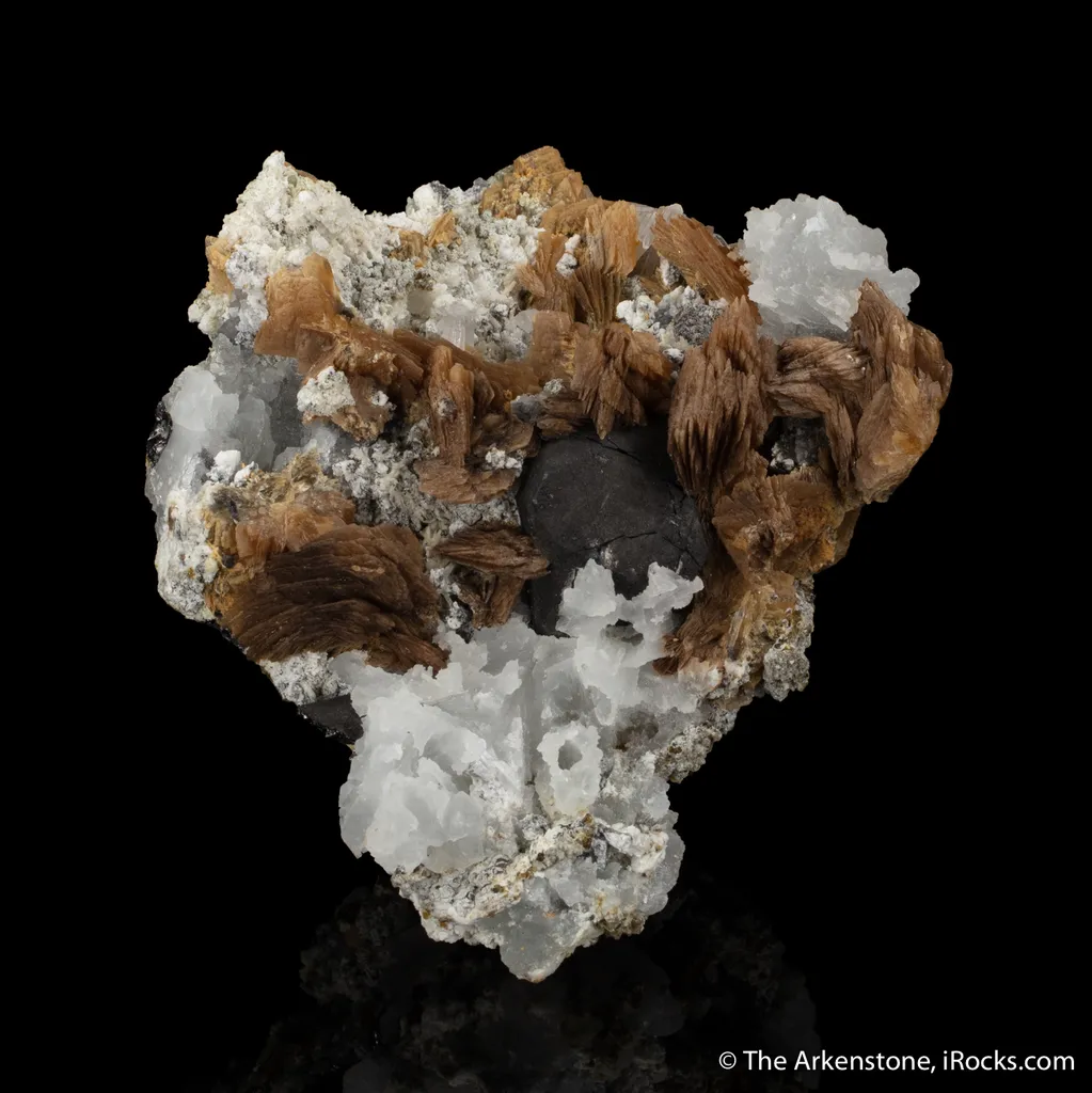 Roweite with Magnetite and Olshanskyite - image 3