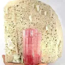 Rubellite on Feldspar - image 2