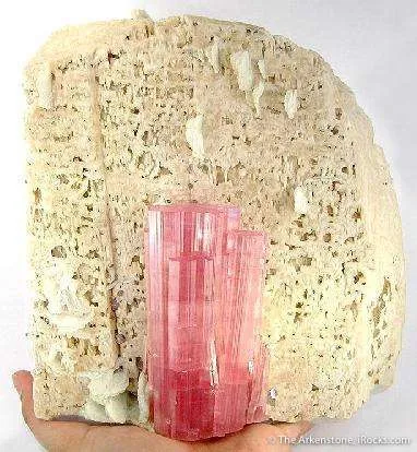 Rubellite on Feldspar - image 2