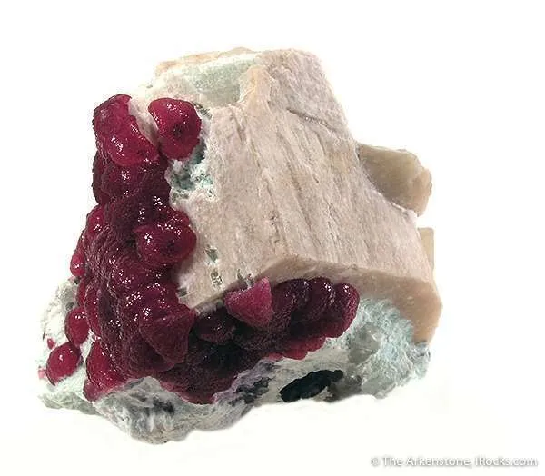 Rubellite on Feldspar - image 2