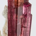 Rubellite Tourmaline on Feldspar, Malkhan Pegmatite Field, Russia - image 2