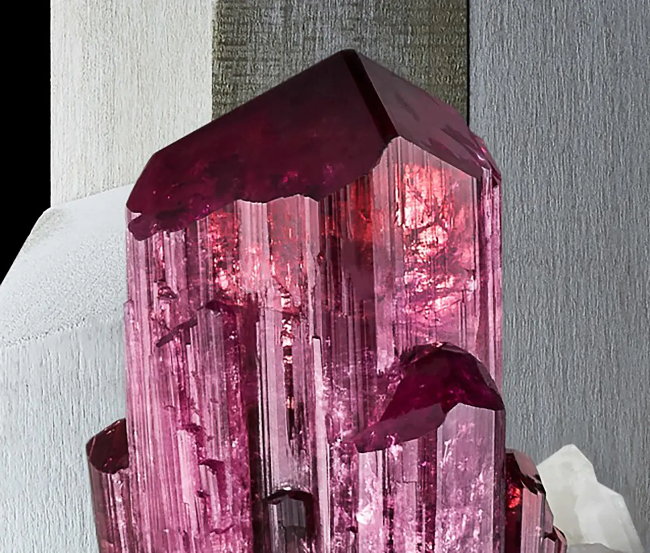 Rubellite Tourmaline on Quartz, Russia - image 2