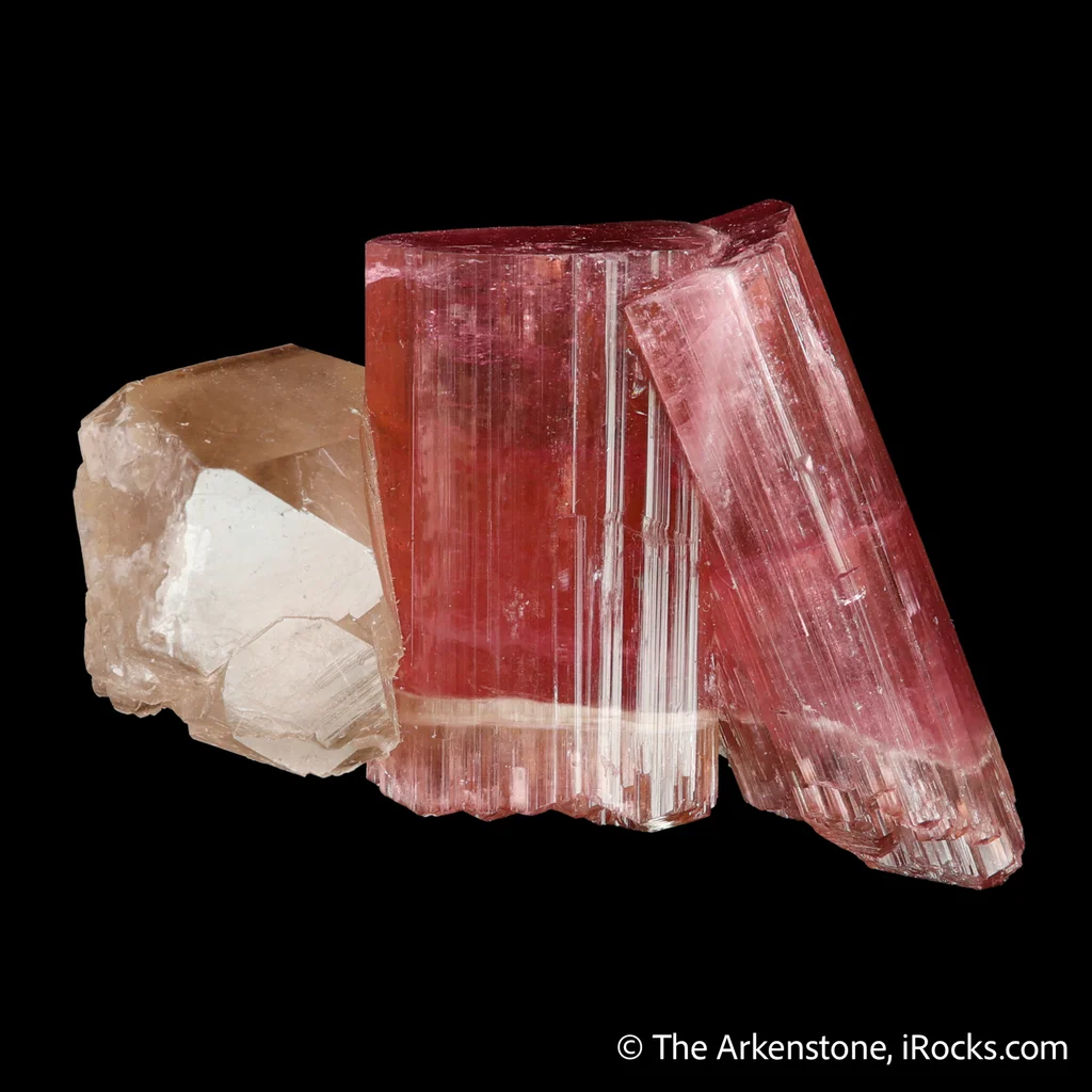 Rubellite Tourmaline with Quartz - image 4