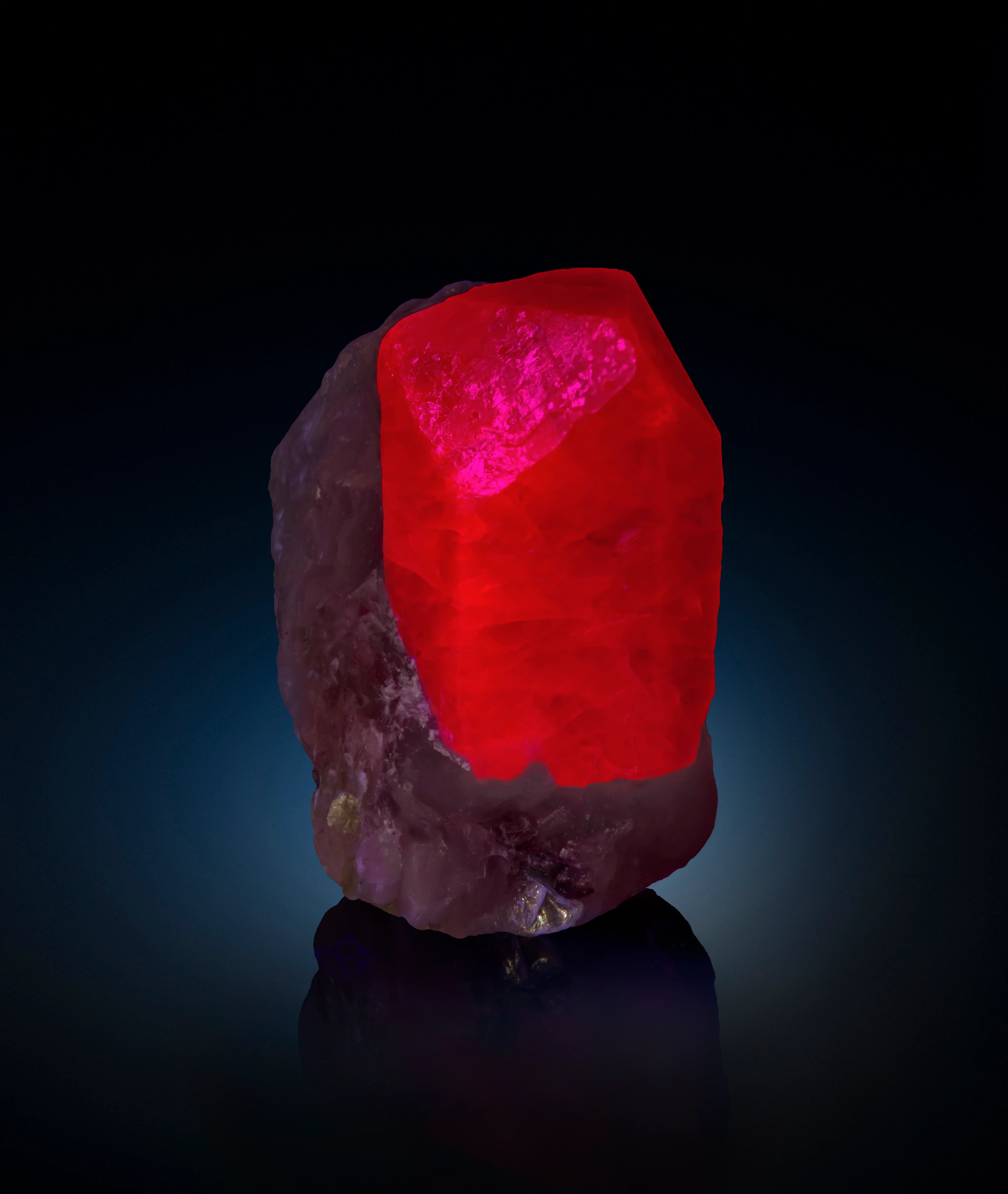 Ruby from Afghanistan, Kabul, Jegdalek ruby deposit - image 2