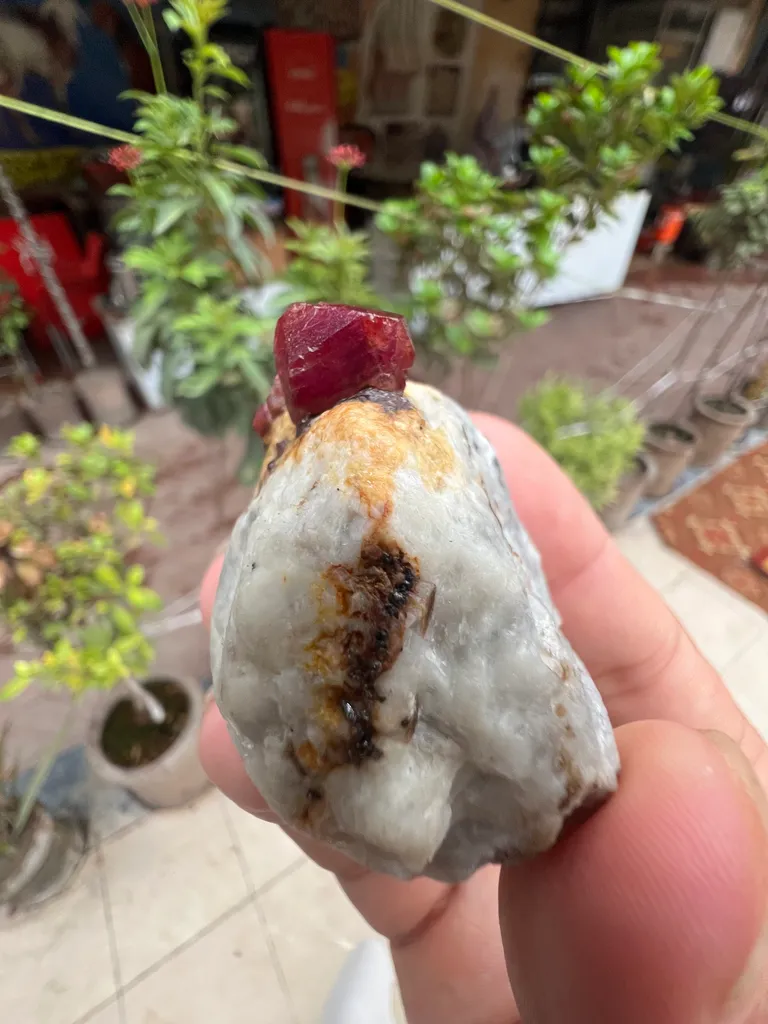 Ruby from Afghanistan, Kabul, Jegdalek ruby deposit - image 8
