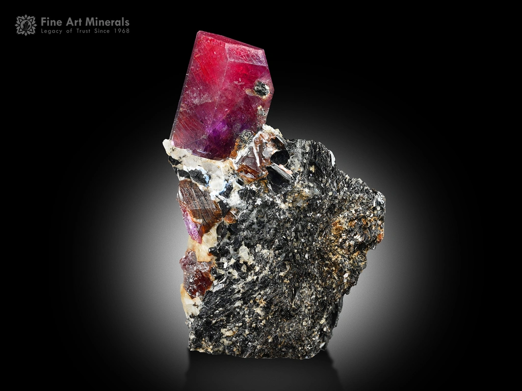Ruby from Jegdalek ruby deposit, Kabul, Afghanistan image