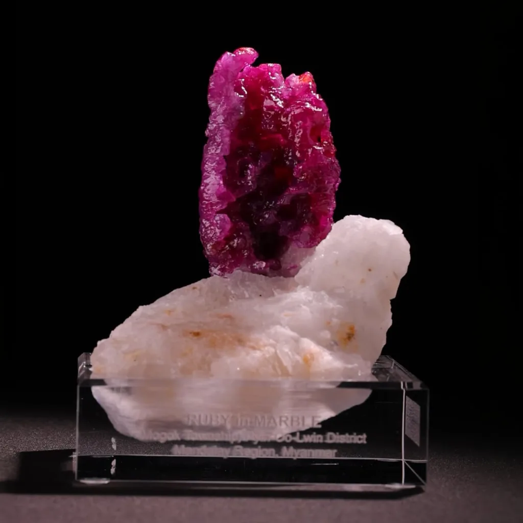 Ruby from Mogok Valley, Mogok Township, Mandalay Region, Myanmar image