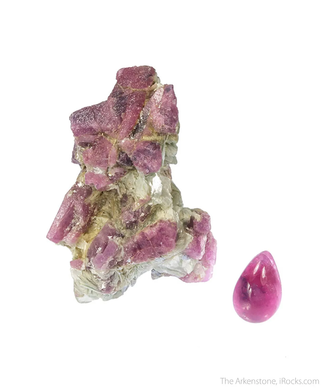 Ruby (rough and cut set) - image 1