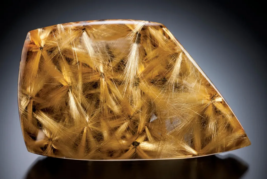 Rutilated Quartz, Hematite image