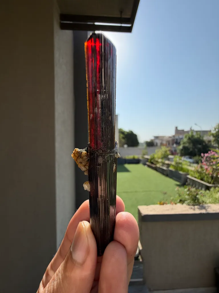 Rutile from Pakistan, Khyber Pakhtunkhwa Province, Hameed Abad Kafoor Dheri, Zagi Mountain image