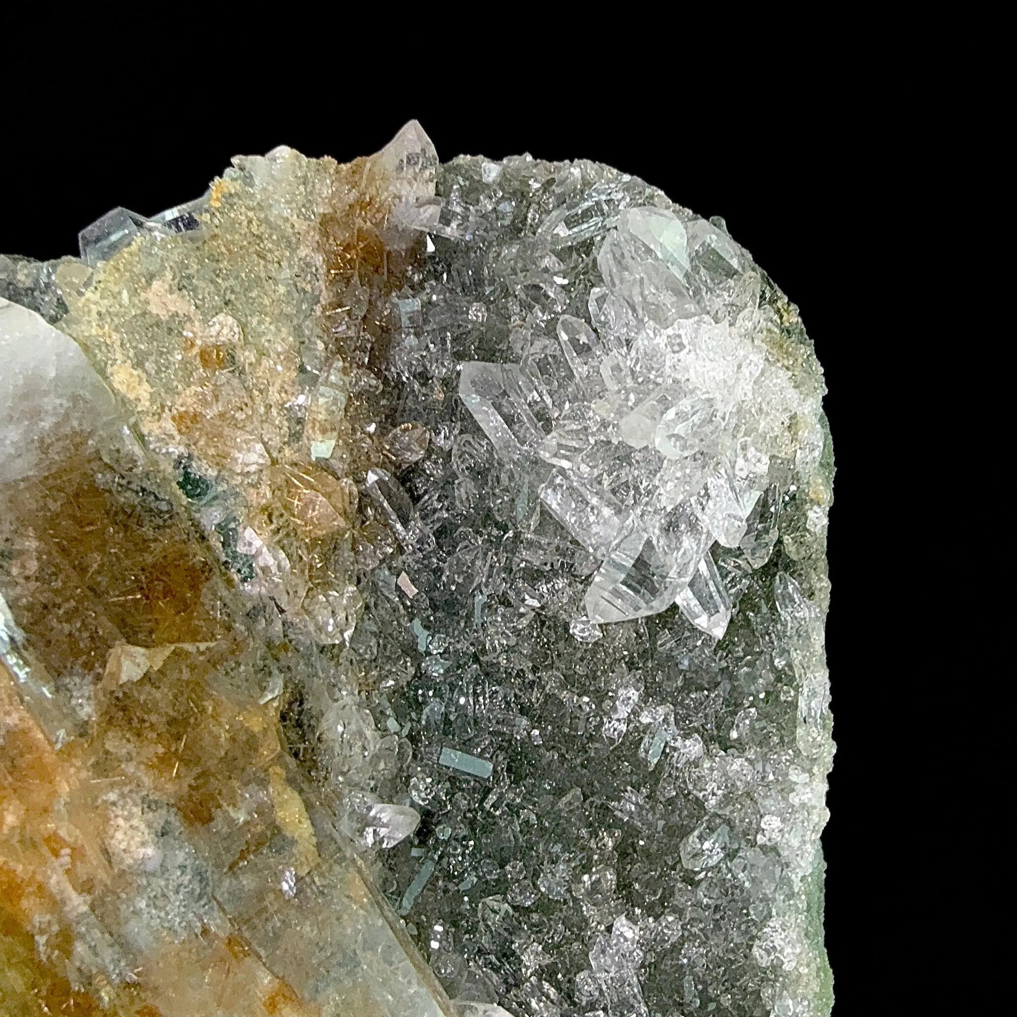 Rutile in Clear Quartz on Chlorite | SELF STANDING | High Quality Mineral | Indian Mineral | Superb Minerals | Collectors Piece - image 4