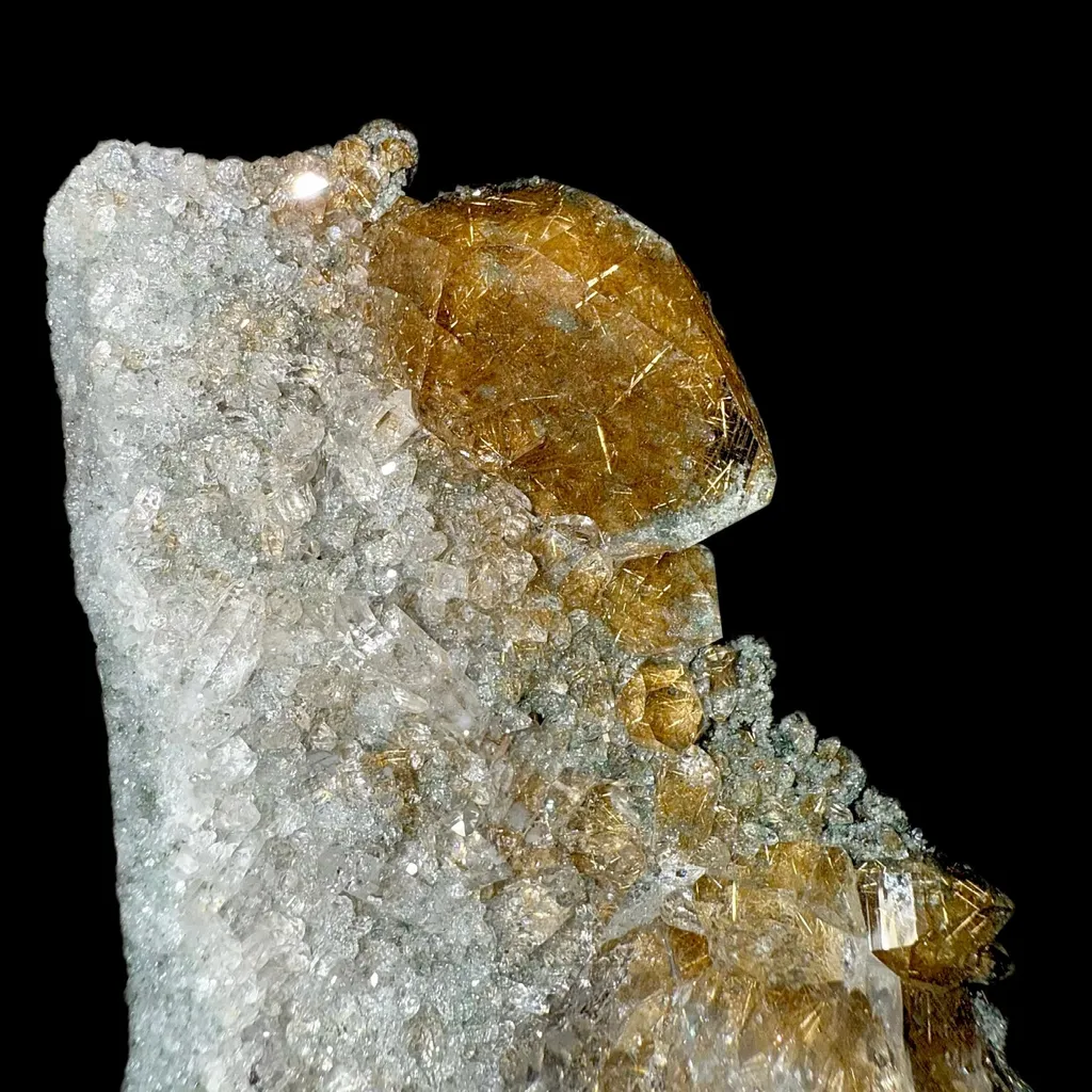 Rutile in Clear Quartz | SELF STANDING | High Quality Mineral | Indian Mineral | Superb Minerals | Fine Mineral | Collectors Piece Item - image 4
