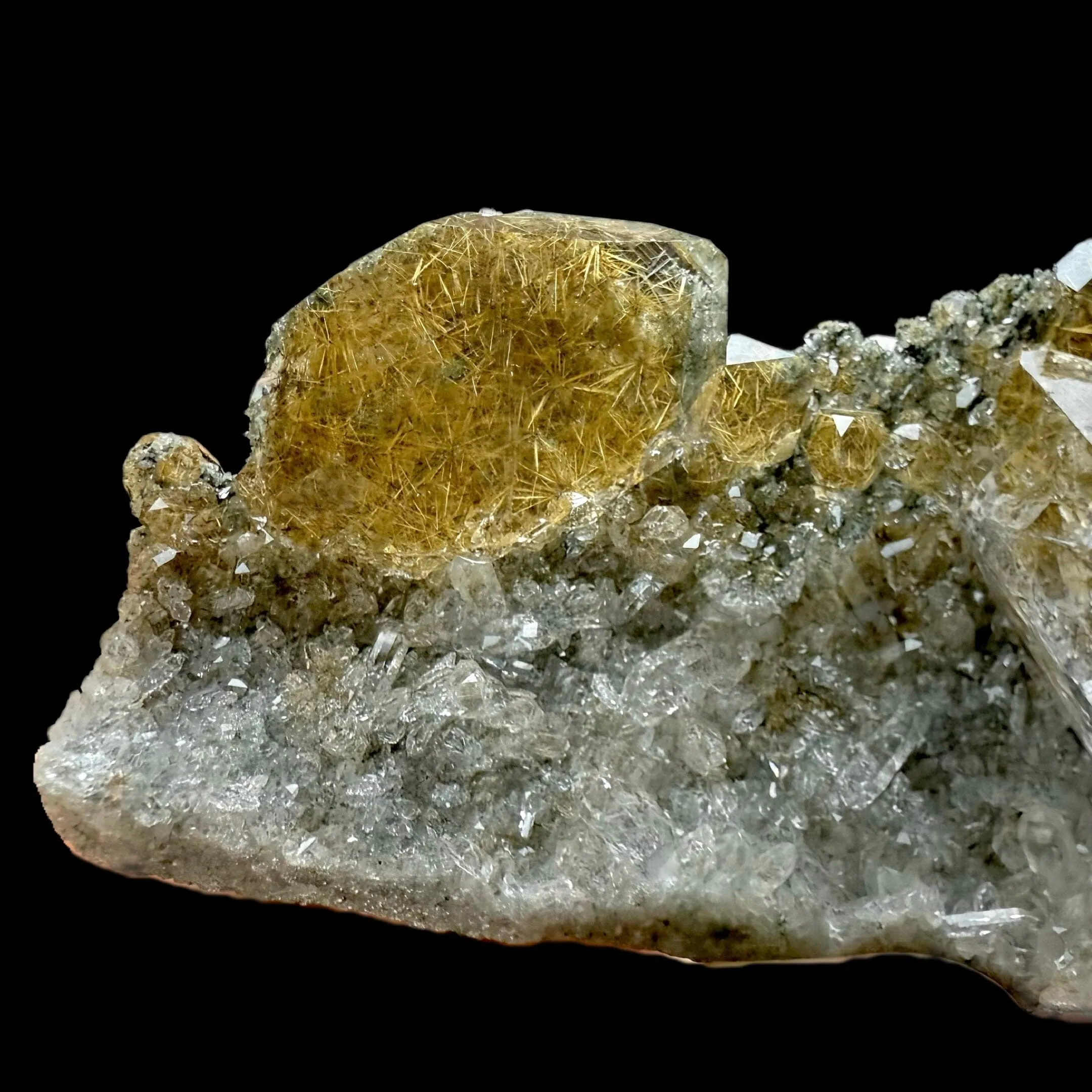 Rutile in Clear Quartz | SELF STANDING | High Quality Mineral | Indian Mineral | Superb Minerals | Fine Mineral | Collectors Piece Item - image 3