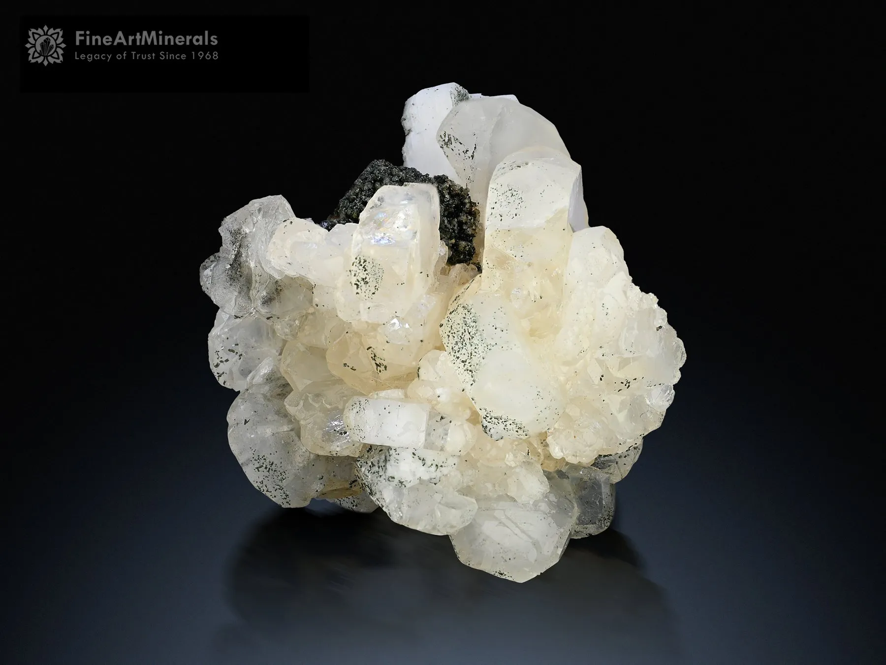 Rutile on Apatite with Feldspar and Hematite spray from Skardu Pakistan - image 2