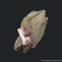 Rutile on Feldspar var. Adularia - image 3