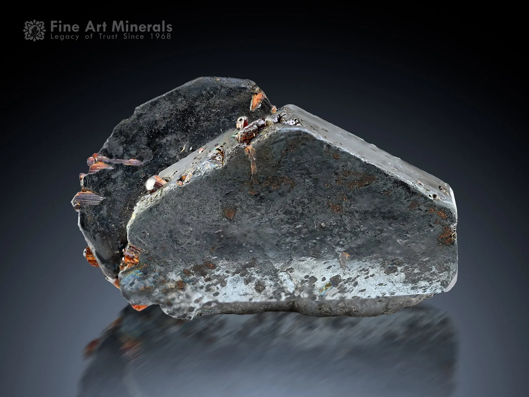Rutile on Hematite from Skardu Pakistan - image 2