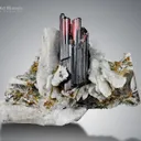 Rutile on Matrix from Zagi Pakistan - image 1