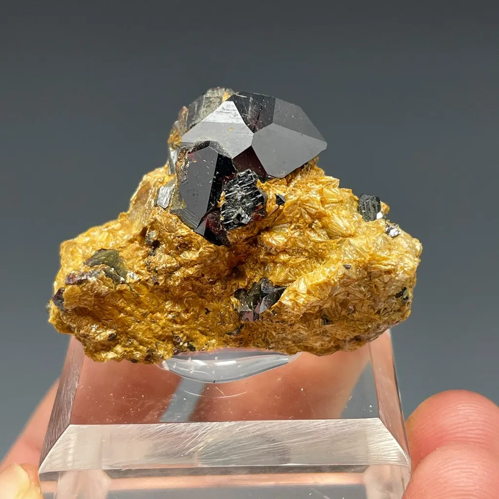 Rutile on Pyrophyllite image