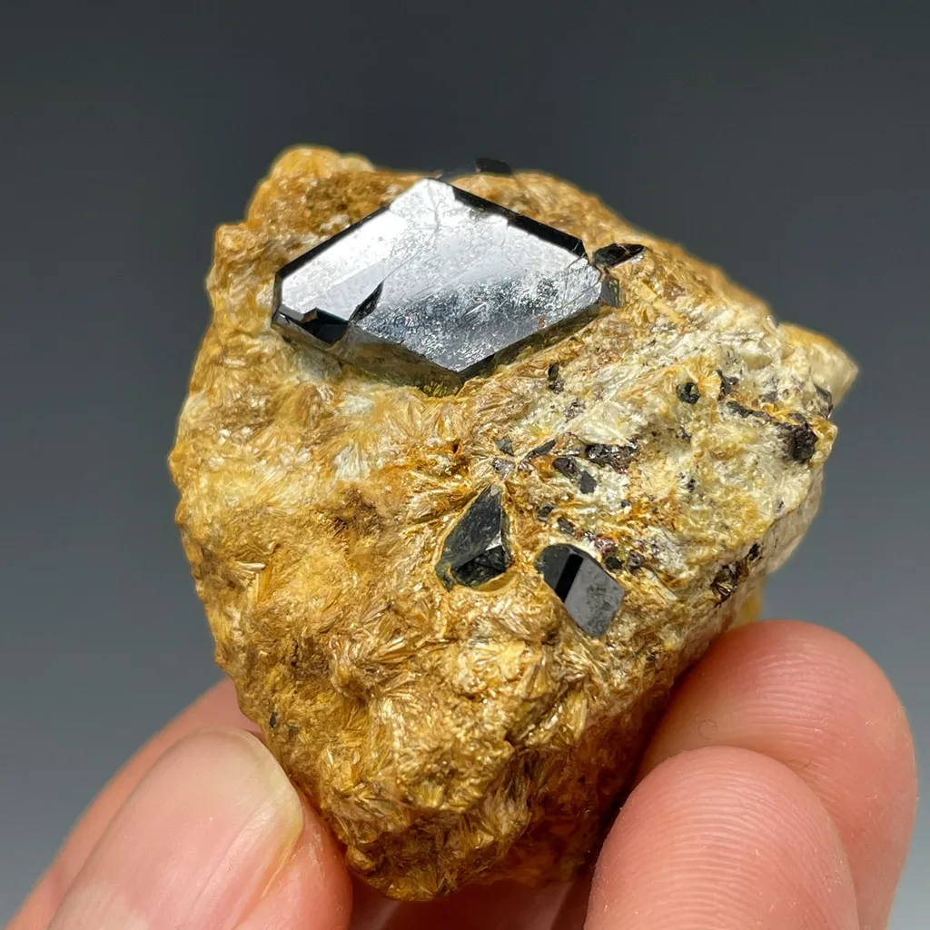 Rutile on Pyrophyllite image