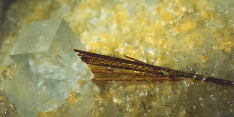 Rutile probable ou aeschynite, Trimouns, Luzenac, Ariège, France image