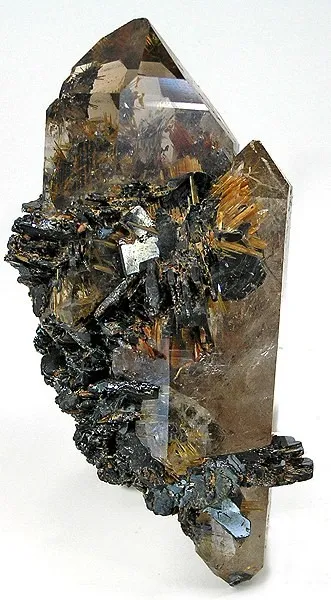 Rutile, Quartz, Hematite image