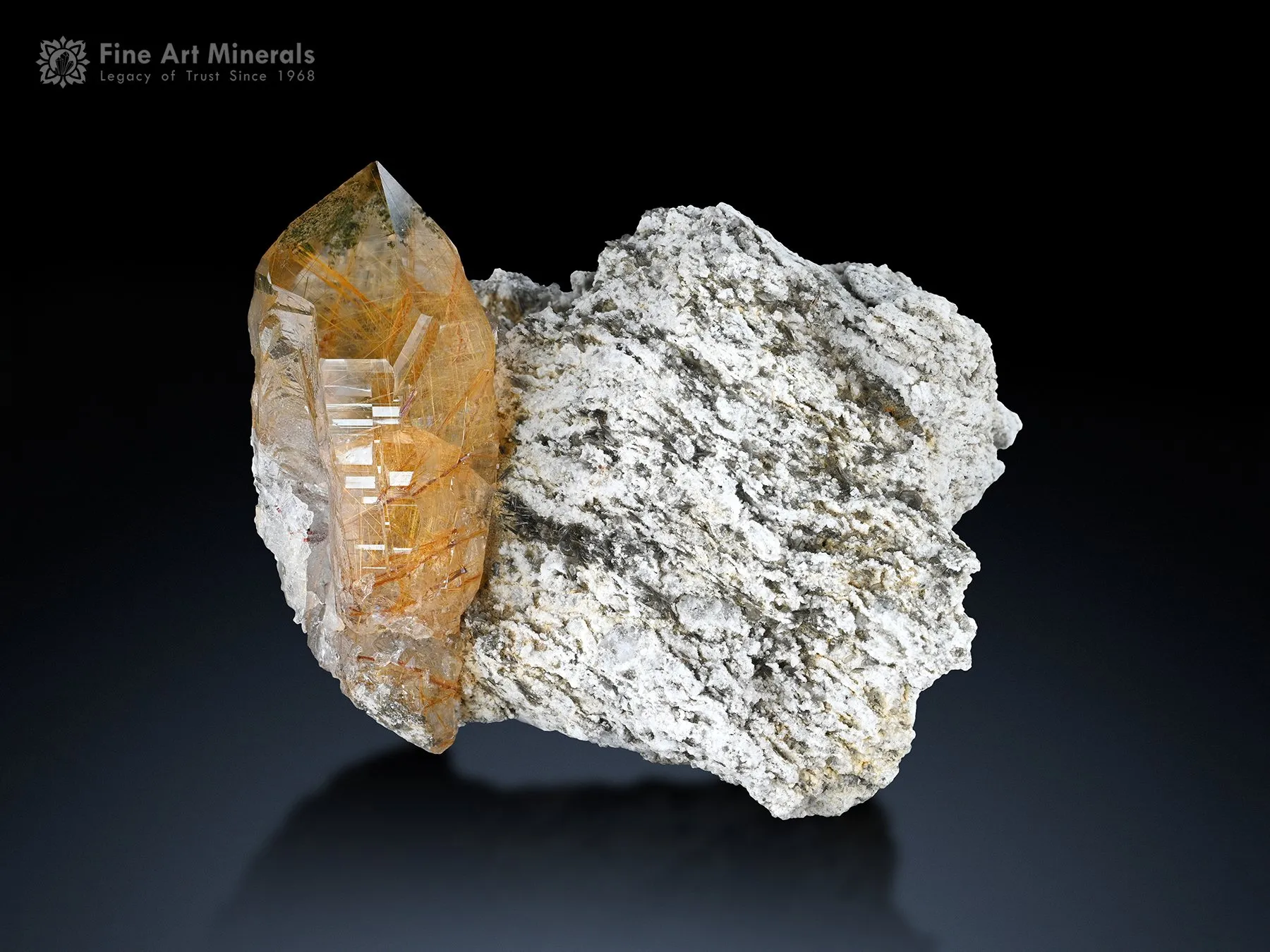 Rutile Quartz on Matrix from Pakistan - image 1