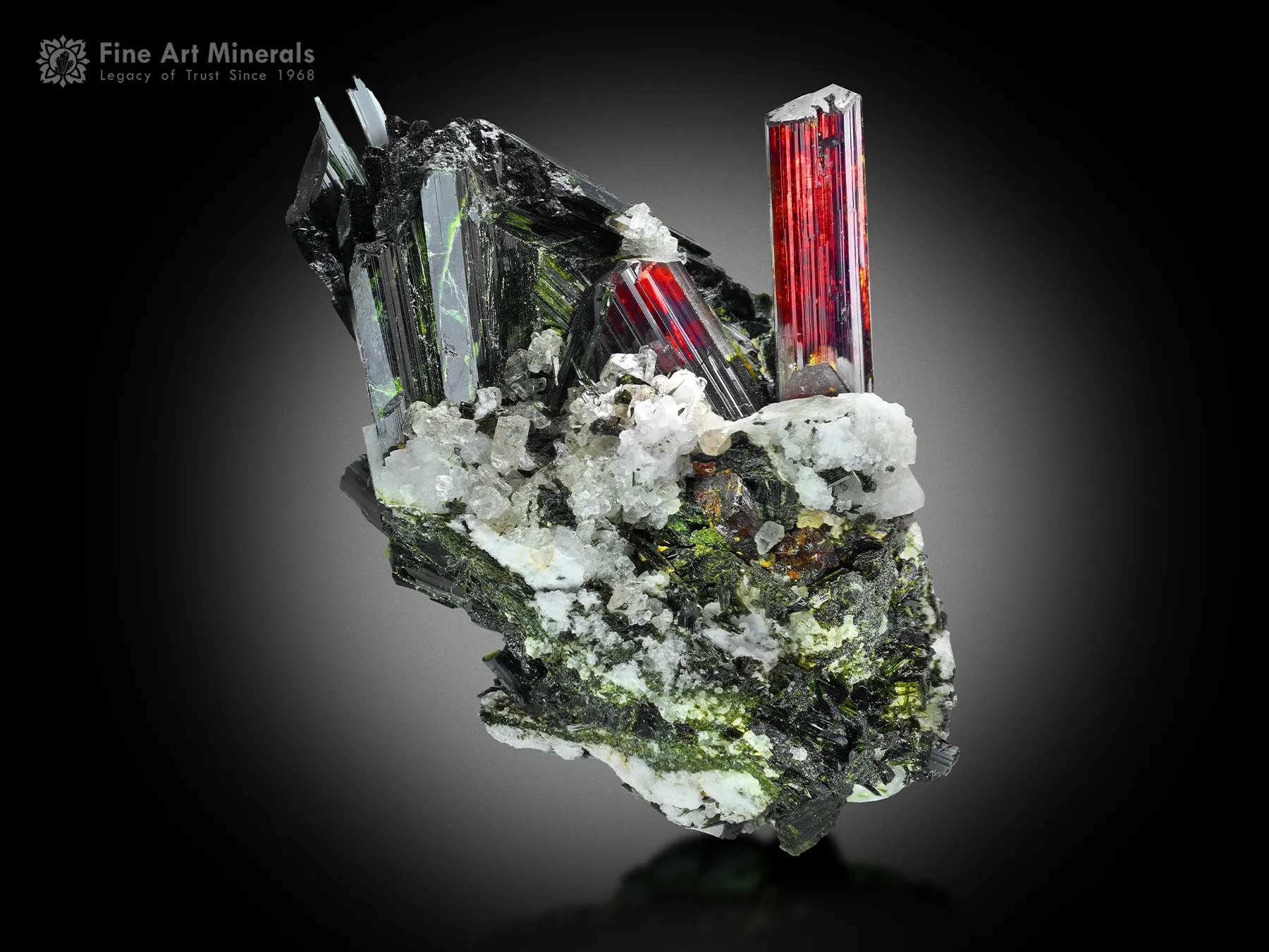 Rutile with Aegirine on Matrix from Pakistan - image 2