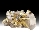 Rutile with Quartz, Hematite - image 1