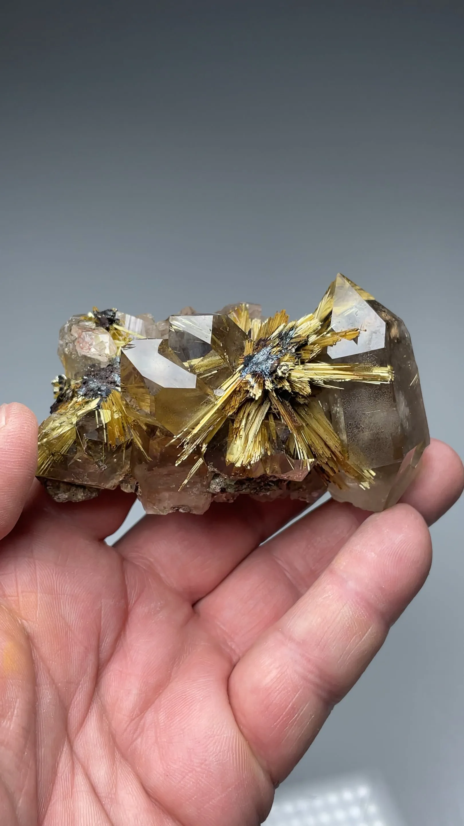 Rutile with Quartz, Hematite - image 2