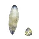 Sapphire (bicolor) (rough and cut set) - image 1