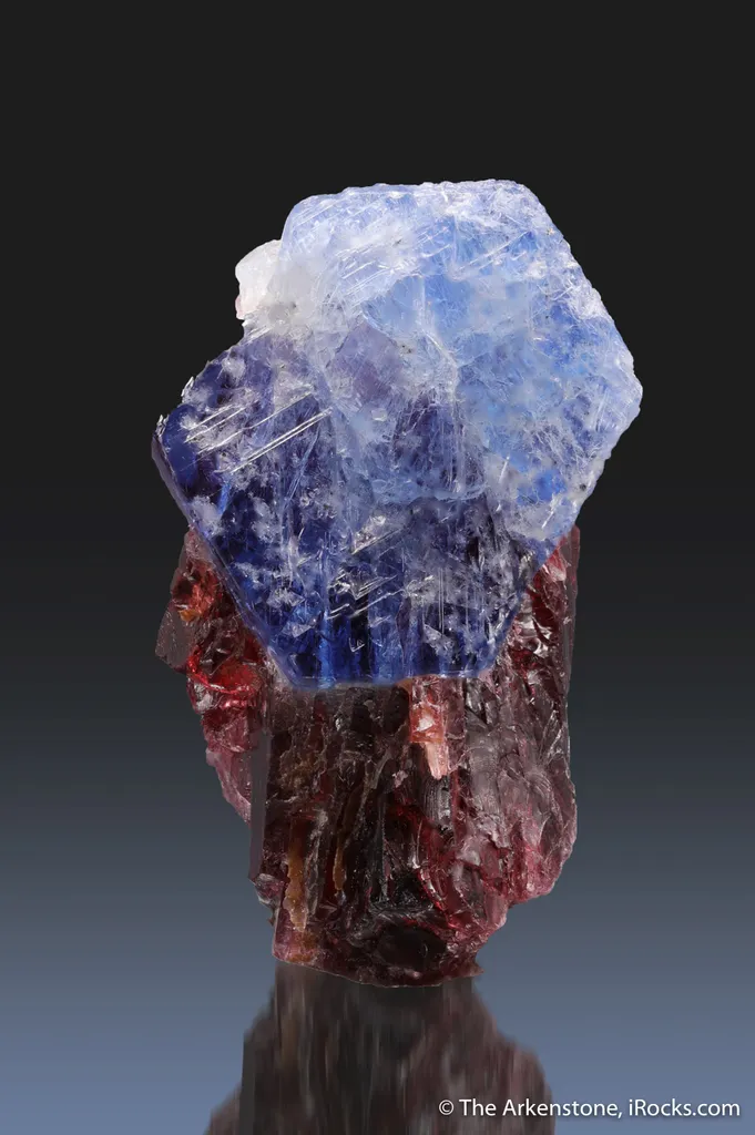Sapphire on Spessartine Garnet - image 2