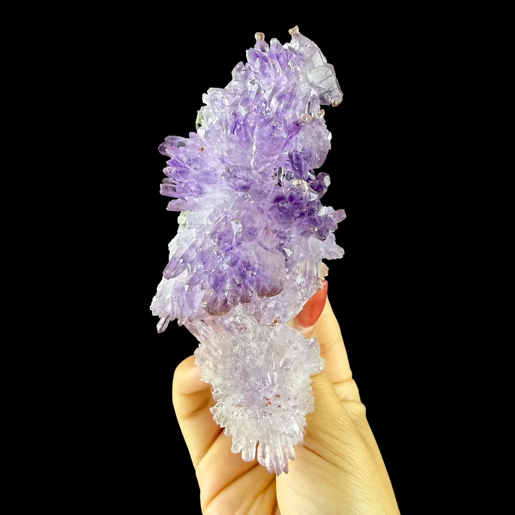 Scepter Amethyst Cluster - Collector’s Gem Specimen from Karur, Tamil Nadu, India DKT143 image