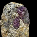 Scepter Amethyst Cluster on Matrix – Natural Purple Crystal Specimen from Karur, India DKT113 - image 4