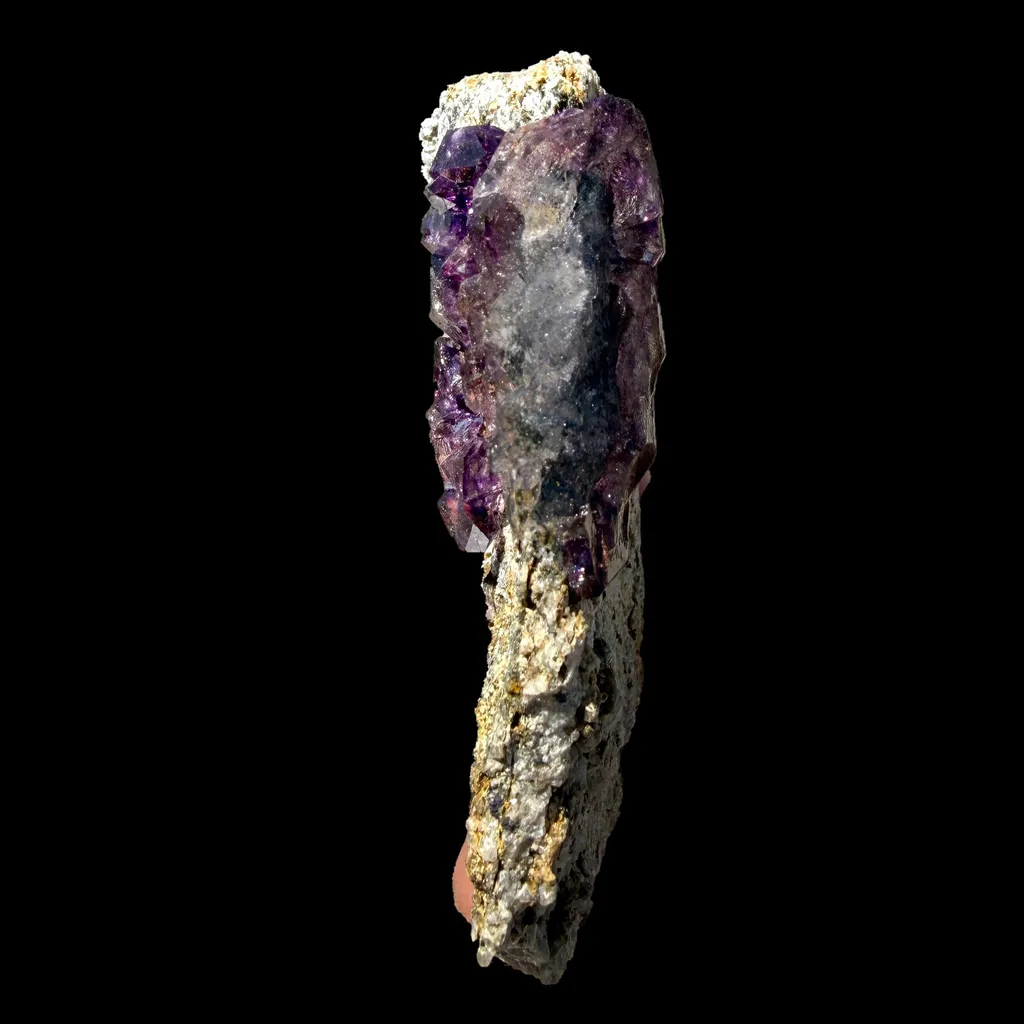 Scepter Amethyst Cluster on Matrix – Natural Purple Crystal Specimen from Karur, India DKT113 - image 6