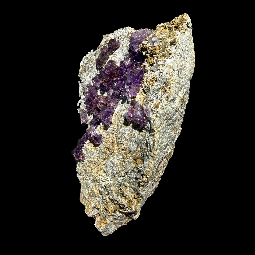 Scepter Amethyst Cluster on Matrix – Natural Purple Crystal Specimen from Karur, India DKT121 - image 7