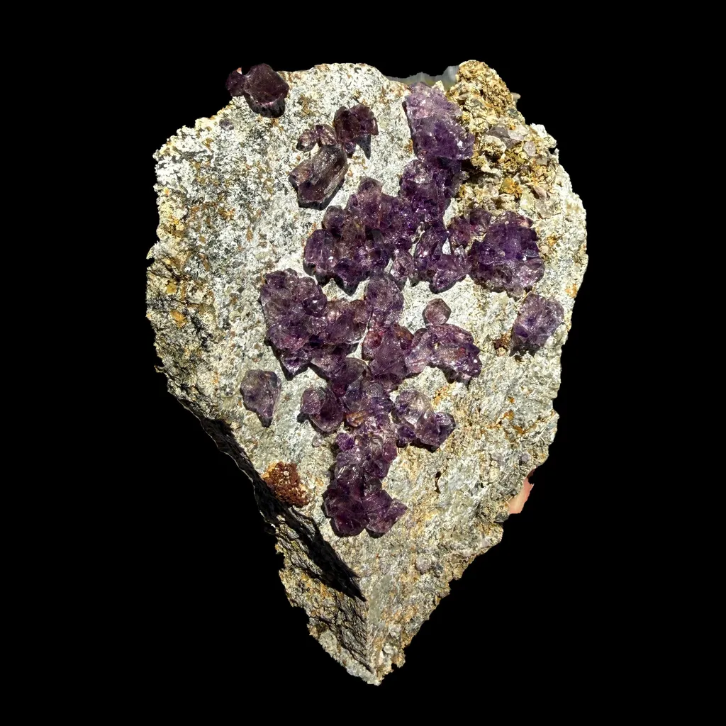 Scepter Amethyst Cluster on Matrix – Natural Purple Crystal Specimen from Karur, India DKT121 - image 5