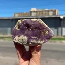 Scepter Amethyst Cluster on Matrix – Natural Purple Crystal Specimen from Karur, India DKT74 - image 2