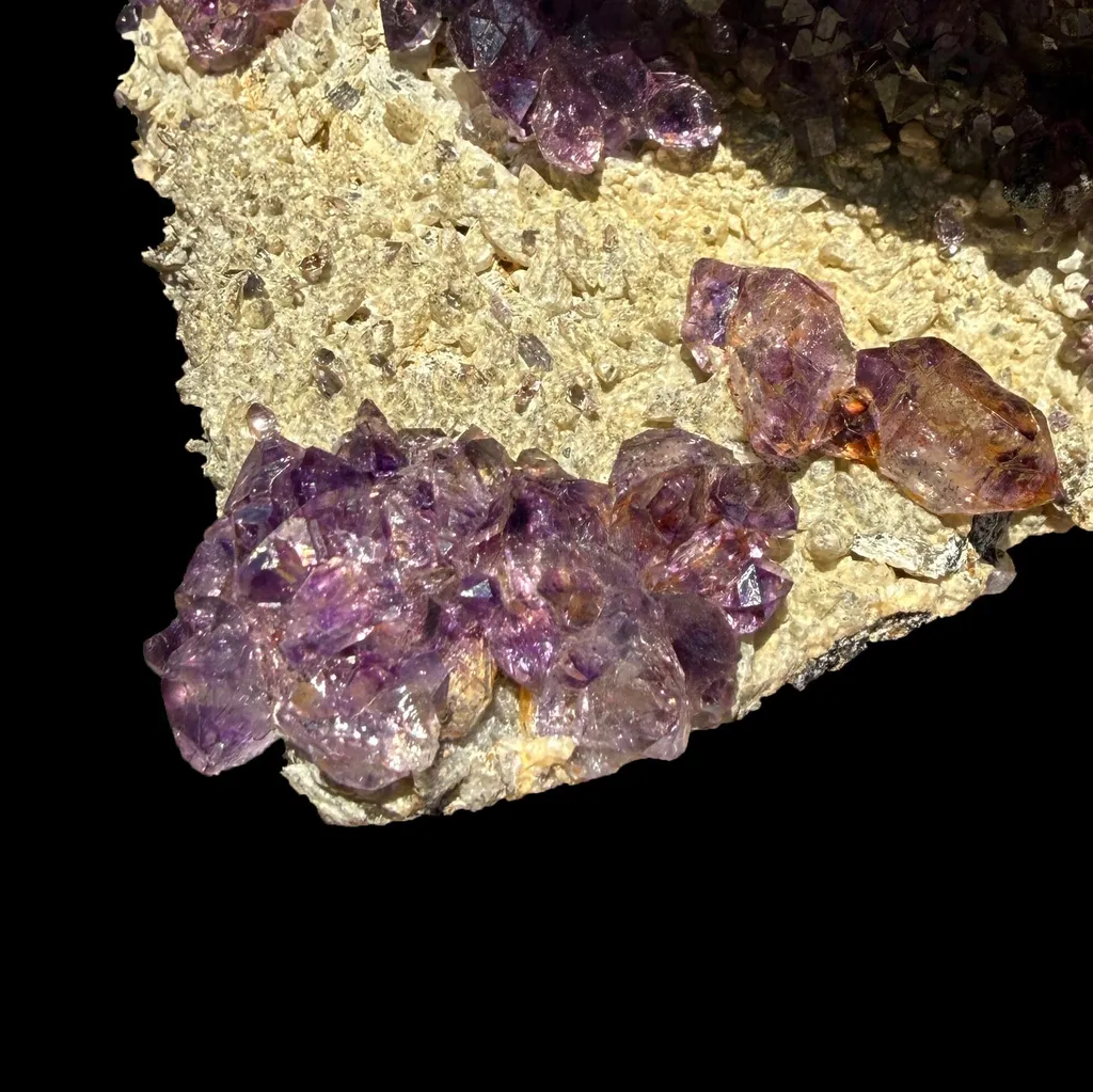 Scepter Amethyst Cluster on Matrix – Natural Purple Crystal Specimen from Karur, India DKT74 - image 6